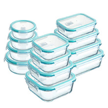 耐高温高硼硅玻璃饭盒可烤箱微波炉玻璃保鲜盒冷冻保鲜碗储物餐具
