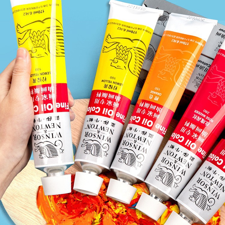 Wensha Newton Oil Painting Paint Set 45ml Single Color Supplement White Black Graffiti Paint Art Pai