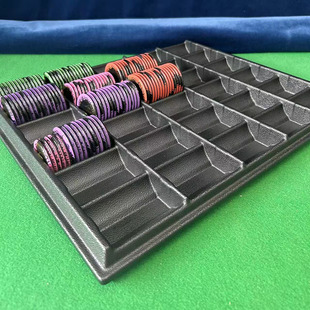 30-Grids Plastic Chip Tray Chip Holder Can Hold Round Chips with Diameters of 39/40/43/45/50/52mm