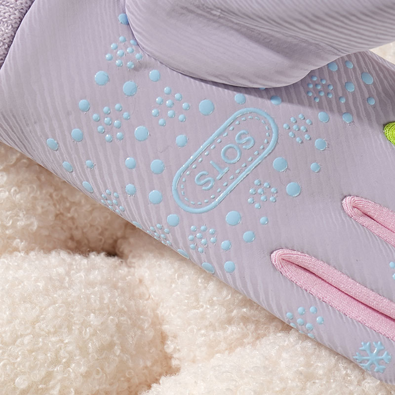 Guantes para niños de invierno para hombres y mujeres esquiar al aire libre y montar en bicicleta para jugar con cinco dedos antideslizantes impermeables lindos guantes cálidos