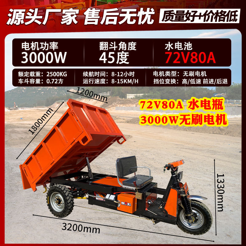 거대 기병형 1.8 평방 버킷 72V 80A(Chengtai) 유압 브러시리스 모터 4000W