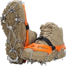 厂家直供18齿19齿24链条款冰爪户外防滑鞋套登山攀岩雪地冰抓雪爪