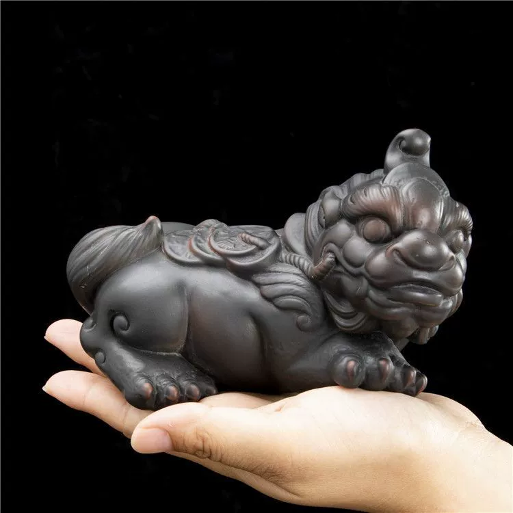 Zi Tao Zha Cai Tea Pets High -end High -end Retro Tea Table Disposal Creative Chinese Wind Personal Tea Play God Beast