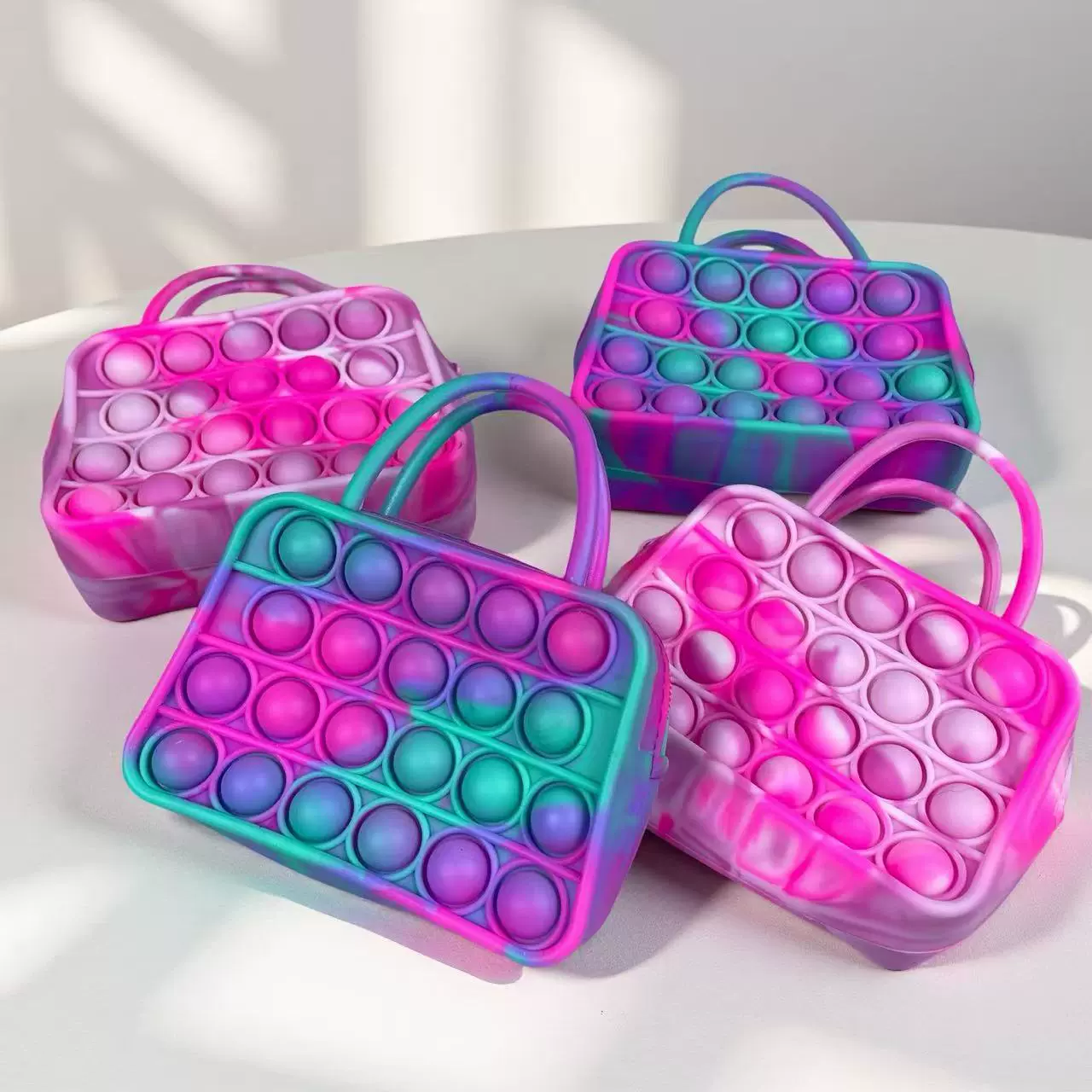 硅胶灭鼠先锋硅胶零钱包益智减压泡泡乐零钱包灭鼠先锋手提包现货