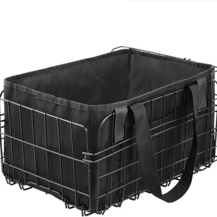 Cross-border wholesale bicycle basket front/rear folding bicycle basket movable lining bag foldable large capacity universal