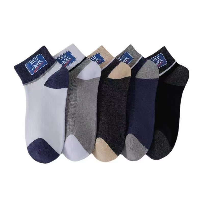 Calcetines de verano para hombres, calcetines deportivas de sudor, antiolor, calcetines de barco, calcetines invisibles para hombres, calcetines
