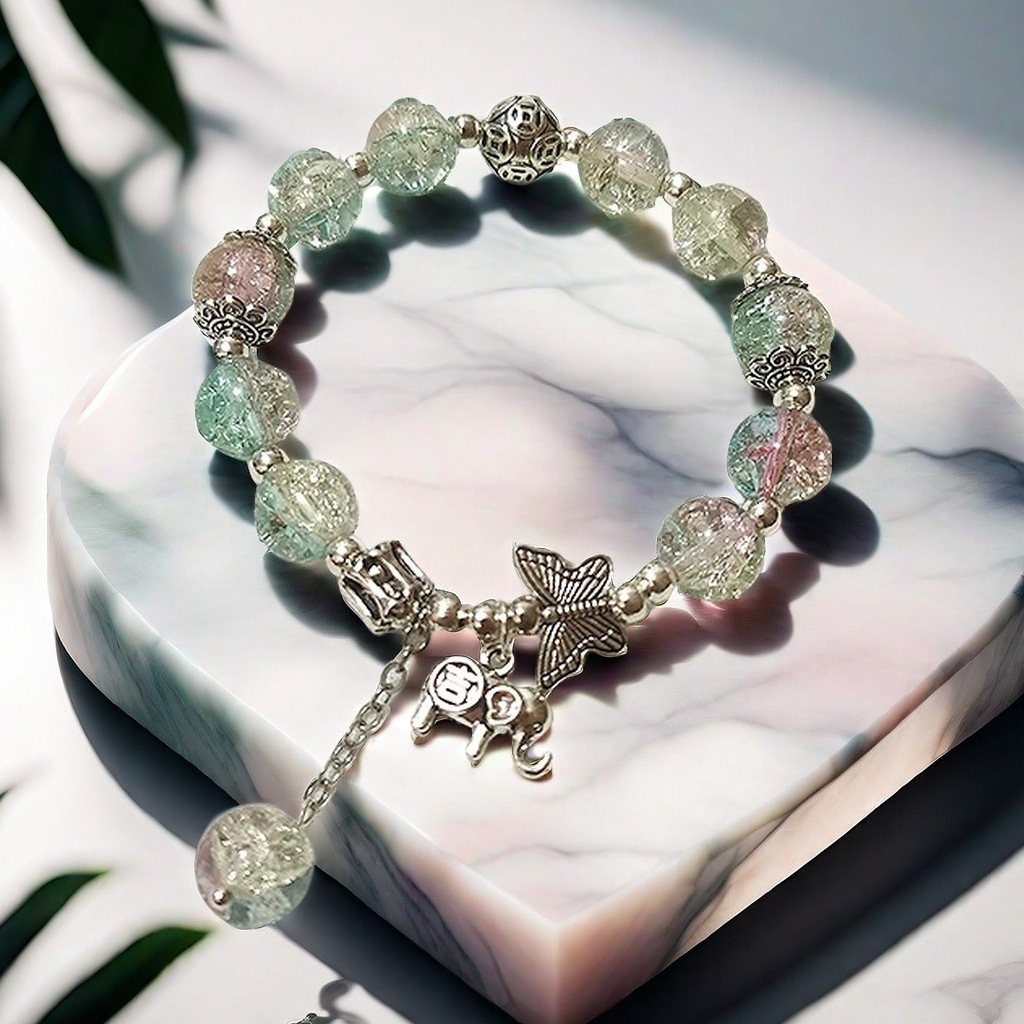 Pulsera de Lirio de los Valles Súper Hada, Promoción Especial 2025, para Mujer, Fresca y Única, Sensación de Alta Gama, Regalo de Pulsera con Cuentas para Mejor Amiga Estudiantil