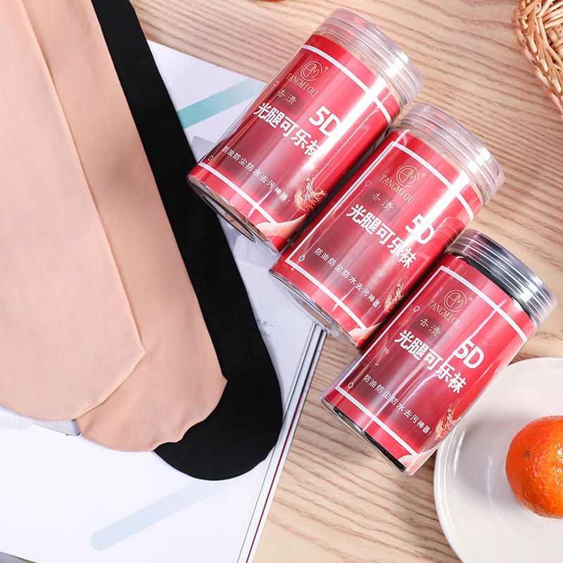 Coke Socks Spring and Autumn Style 5D Steel Wire Socks for Women, Full-Length with Non-Slip Soles, Plus Size Leggings, Butt-Lifting, Shaping, Durable