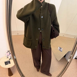 女式针织衫;毛衣;时尚休闲套装