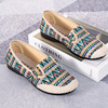 Ethnic slip-ons for mother, casual footwear, suitable for import, ethnic style, soft sole