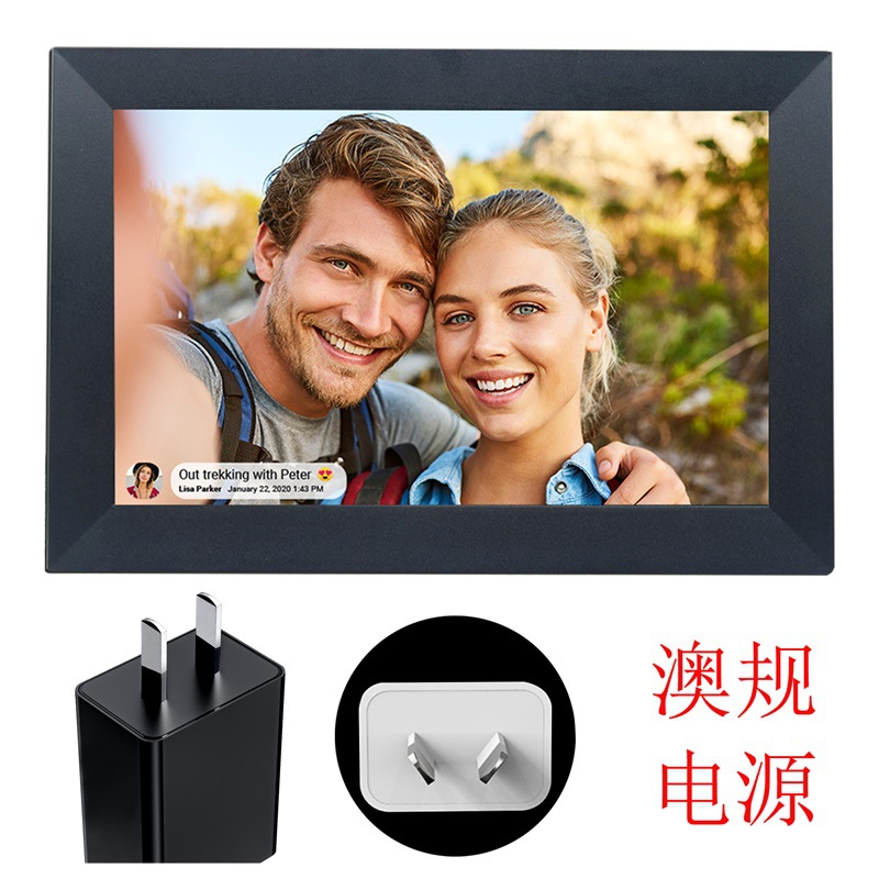 Frameo Marco de fotos digital de 10,1 pulgadas WiFi Smart Cloud Photo Frameo Touch Aplicación remota Compartir imágenes de video