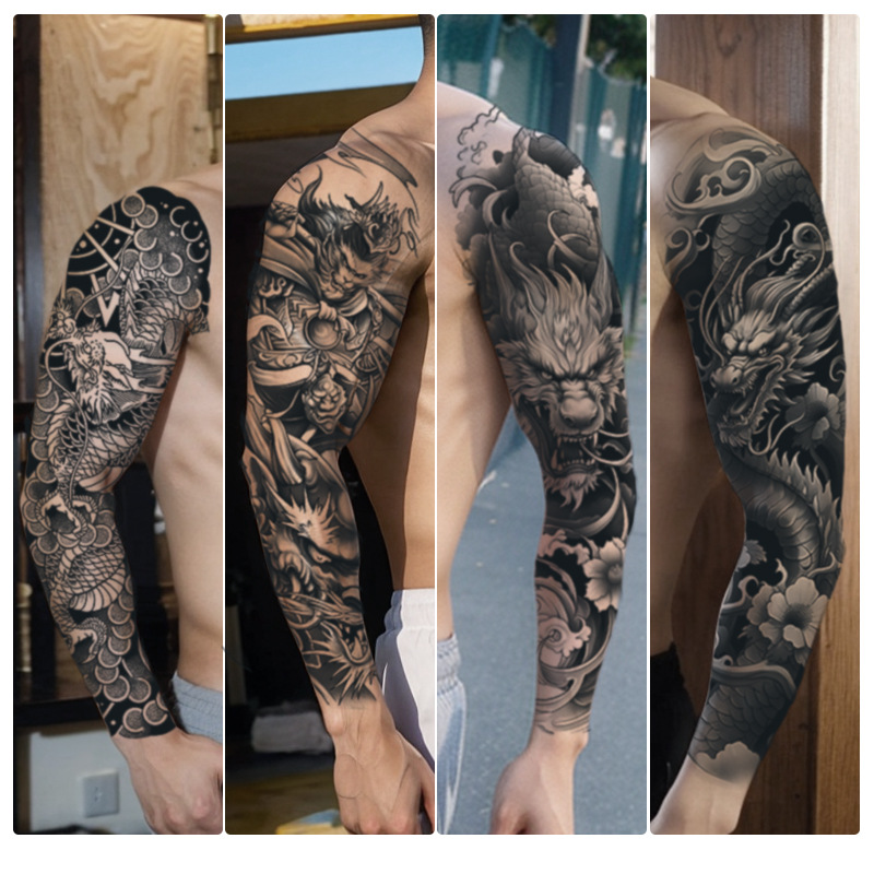 Brazo de flor de brazo completo Parche de tatuaje a base de hierbas Hombres y mujeres Jugo de larga duración impermeable Sentido avanzado no reflectante Nuevo estilo 2025