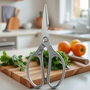 Kitchen Scissors Multifunctional Heavy-Duty Chicken Bone Scissors Duck Fish Chicken Bone Scissors Food Barbecue Sk5 Scissors Wholesale