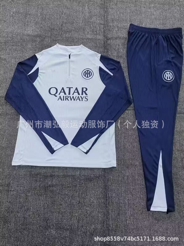 卸売サッカー長袖ハーフプルトレーニングスーツレアルマドリードバルセロナインテルミラノパリマイアミリバプールトレーニングスーツ|undefined