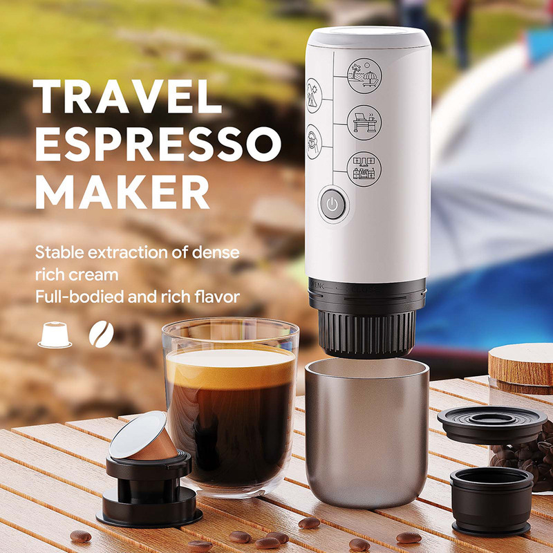 New capsule coffee machine portable wireless American coffee machine espresso outdoor automatic mini coffee machine