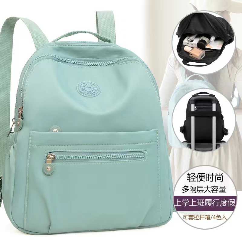 2022 nueva mochila de mujer gran capacidad simple mochila versátil de moda de mujer bolsas de viaje ligeras bolsas