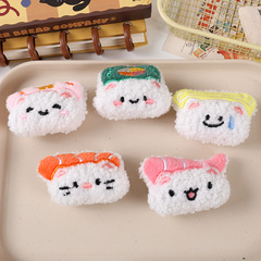 漫画ぬいぐるみクリエイティブ寿司おにぎり子猫人形アクセサリー diy ブローチヘアアクセサリー素材衣類靴と靴下の装飾