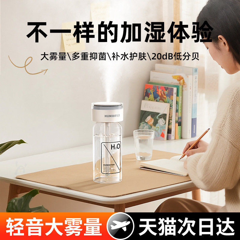 Colorful Lights, Office Dormitory, Home Use, Silent Air Atomizer, Small Car Humidifier for Pregnant Women and Babies