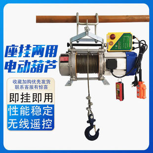 Dual-Purpose Remote Control Electric Hoist 220V Household Small 380V Winch Hanging Crane Lift