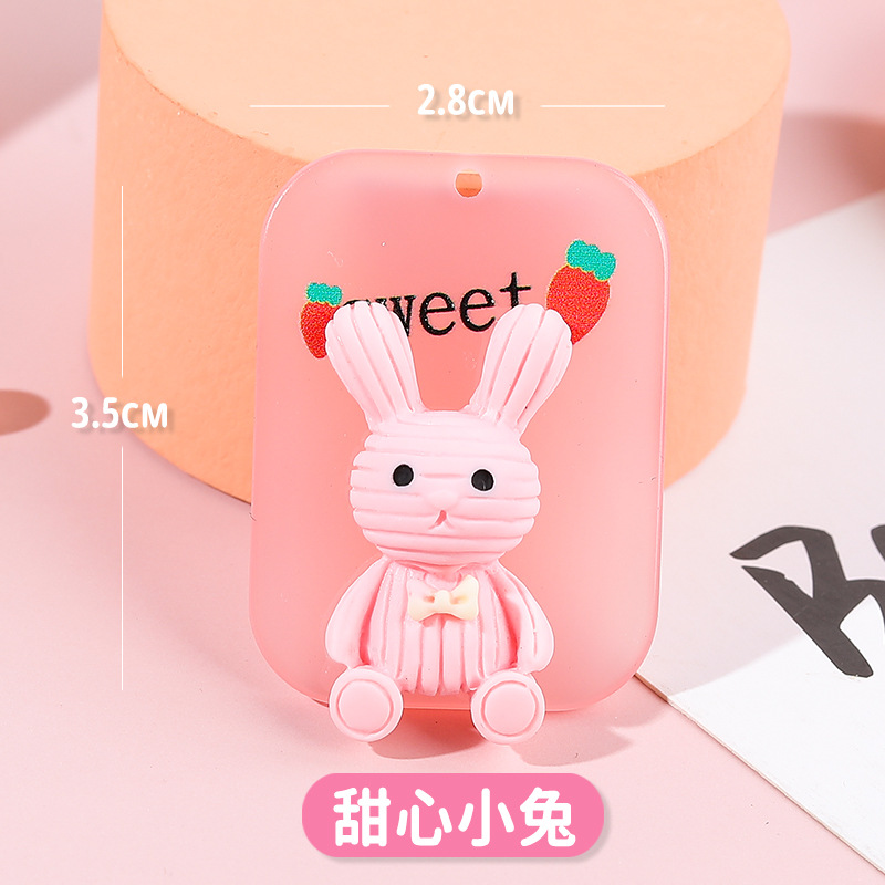 Acrylic Pendant-Sweetheart Bunny