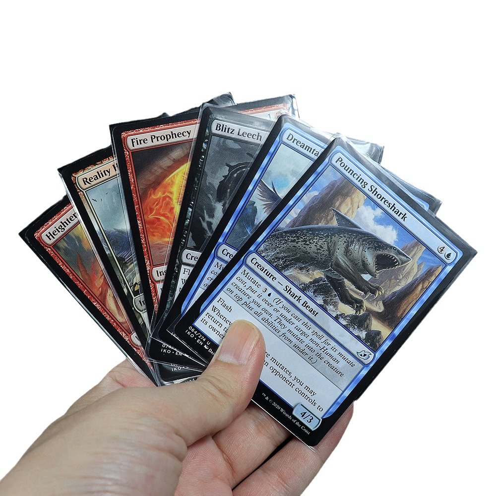 Transparente 20 Tarjeta de seda película estrella tarjeta caso tarjeta de juego caso engrosada Super transparente Wanzhi marca Bao Ke Meng tarjeta caso