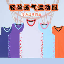 新款美式风格篮球服男女同款夏季运动训练服团队比赛