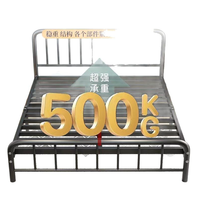 Camas de hierro forjado europeas, 1.8m, camas dobles, habitaciones de alquiler doméstico de 1m, refuerzo económico, 1,5 m de espesor