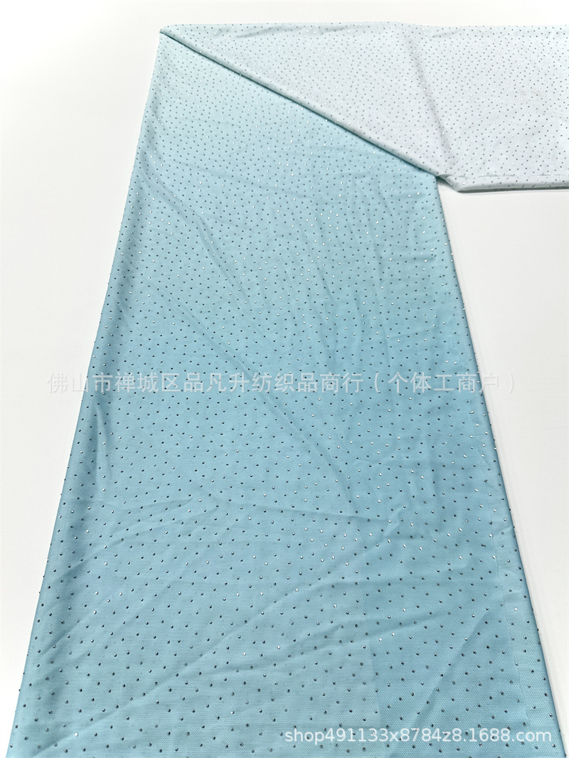 Vestido de cena de moda de fiesta de baile de camisa de vestido de tela gradiente caliente taladro de tela transpirable de alta elasticidad image 18