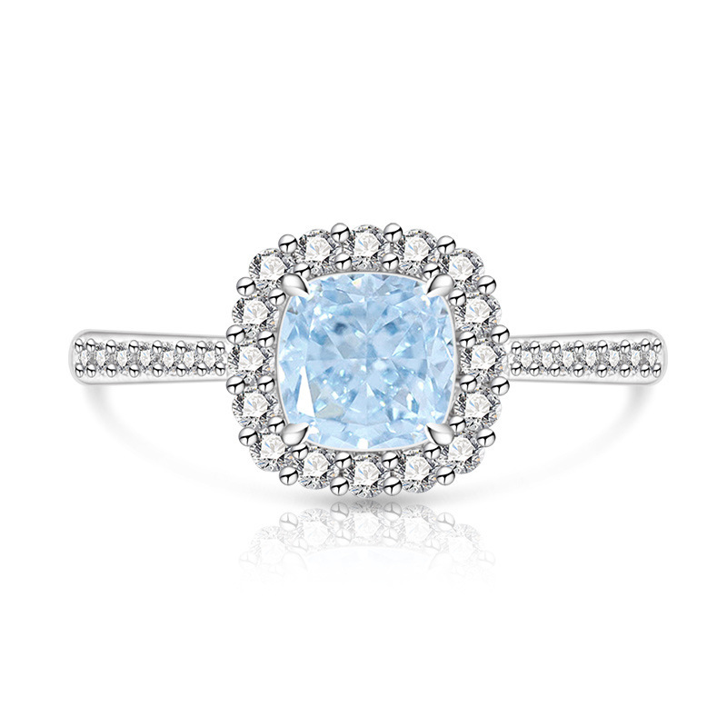 Prinzessin-ring Mit Edelstein Und Diamanten In Gold-optik_voghion.com