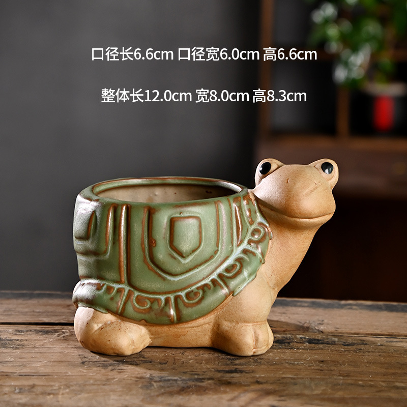 Cartoon Creative Animal Succulent Flower Pot Ceramic Household Special Clay Coarse Pottery Root Control Pot Special Clearance Wholesale Cartoon Creative Animal Succulent Flower Pot Ceramic Household Special Clay Coarse Pottery Root Control Pot Special Clearance Wholesale