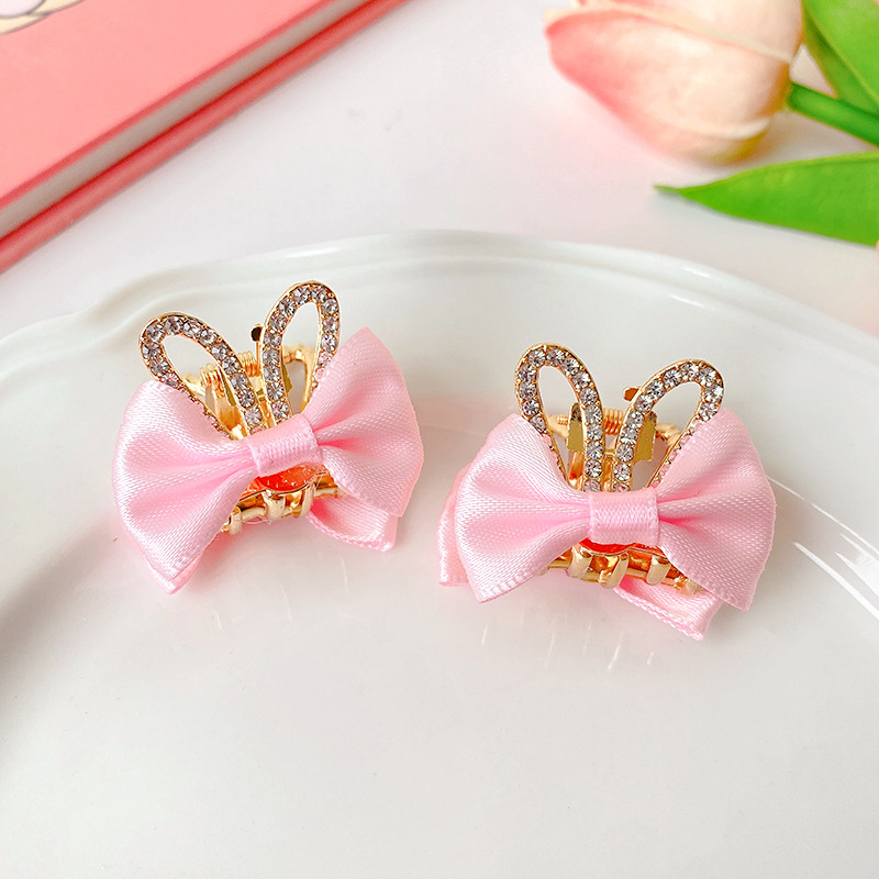 Las niñas arco de doble cara pinza de pelo princesa accesorios para el cabello horquilla rota horquilla Bangs clip horquilla tocado no daña el cabello estilo coreano