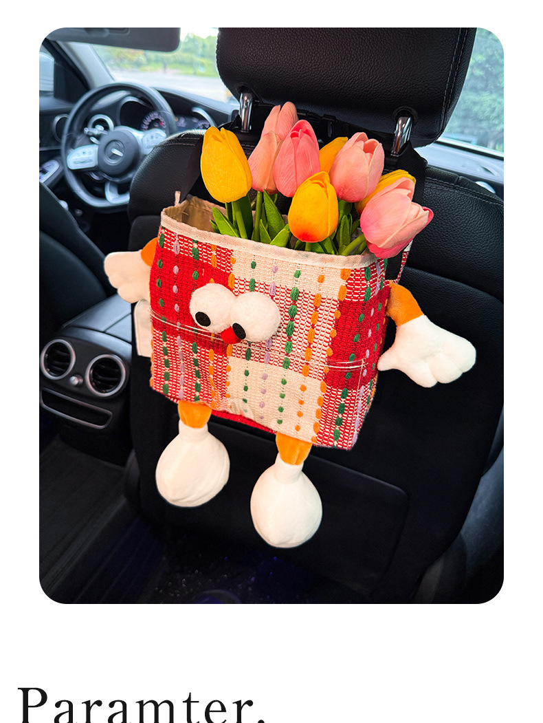 Car Trash Can, Car Seat Back Special Waterproof Two-In-One Storage Box, Car Supplies, Car Products, Plastic Storage Bucket