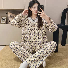 新款冰瓷棉月子服春秋孕妇睡衣哺乳服夏孕期产后调节家居服套装