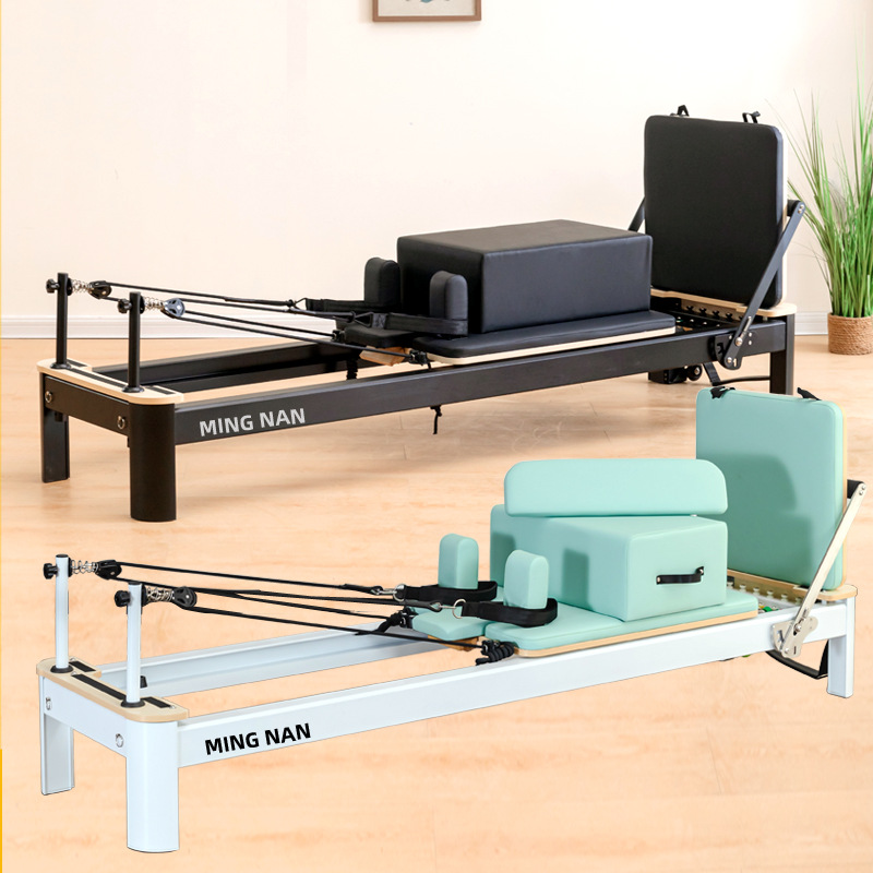 Pilates cama de núcleo de gran equipo de aleación de aluminio pequeña cama blanca casa plegable sala de yoga gimnasio cama de Pilates