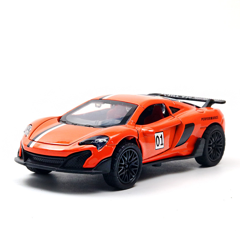 Return fuerza a granel aleación modelo de coche puerta abierta coche de juguete para niños niño decoración de pastel al por mayor