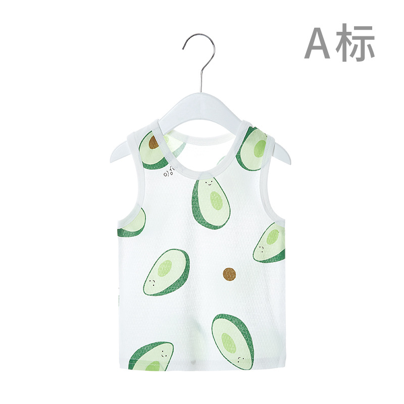 Chaleco de bebé recién nacido Chaleco de verano puro algodón bebé superior niños y niñas vientre protección delgada ropa de verano