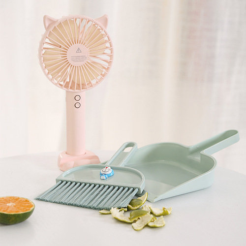 Small broom and dustpan set for home, desktop cleaning, desk sweeping, garbage shovel, pet and children mini broom and besom