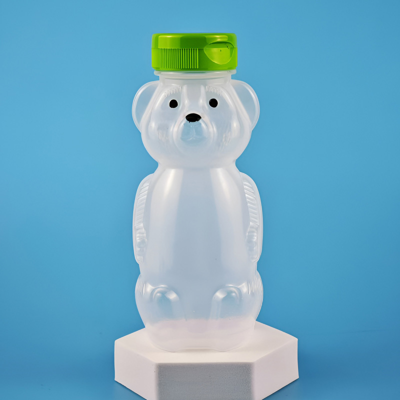 卸売 pe クマボトルクリエイティブ透明ミルクティーボトル暴力クマ学習ドリンクカッププラスチック飲料ボトル蜂蜜包装ボトル|undefined