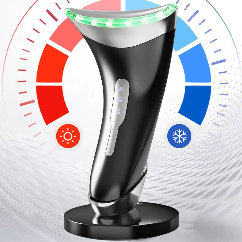 Трансграничный инструмент для красоты шеи, чтобы осветлить линии шеи, Уход за кожей EMS Микроток массажер вибрации для омоложения кожи