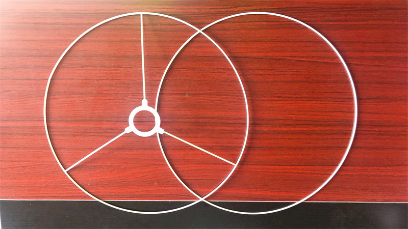 Cruz-frontera DIY Pantalla de hierro marco transfronterizo cuerda hecha a mano pantalla lámpara de mesa soporte de la lámpara redonda cuadrada hardware accesorios de marco de hierro