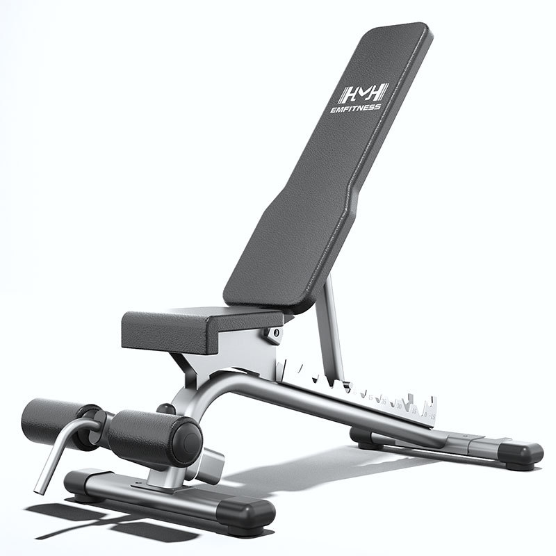 Silla de ejercicios comercial ajustable, taburete horizontal, empuje reclinado, levantamiento de pesas, taburete romano, taburete multifuncional, taburete abdominal