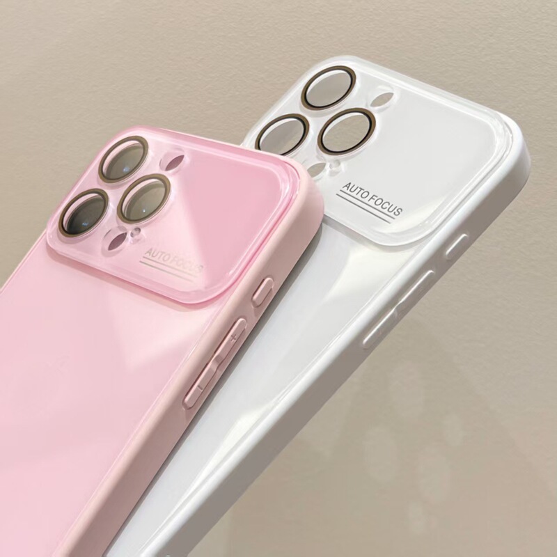 适用iPhone16Promax冰感大视窗手机壳苹果15液态玻璃14硅胶保护套|undefined