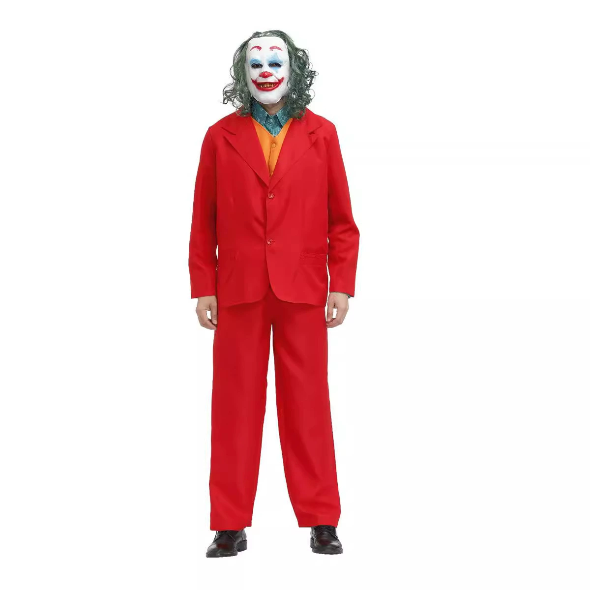 Клоун в костюме DC фильма Joker Joker Jeker, карнавальные наряды на Хэллоуин, аниме выступление