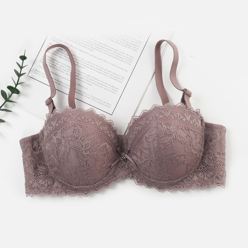 1 / 2 1⁄2 taza ajustable sujetador de encaje femenino ropa interior damas anti-caída reunida sujetador del sudeste asiático