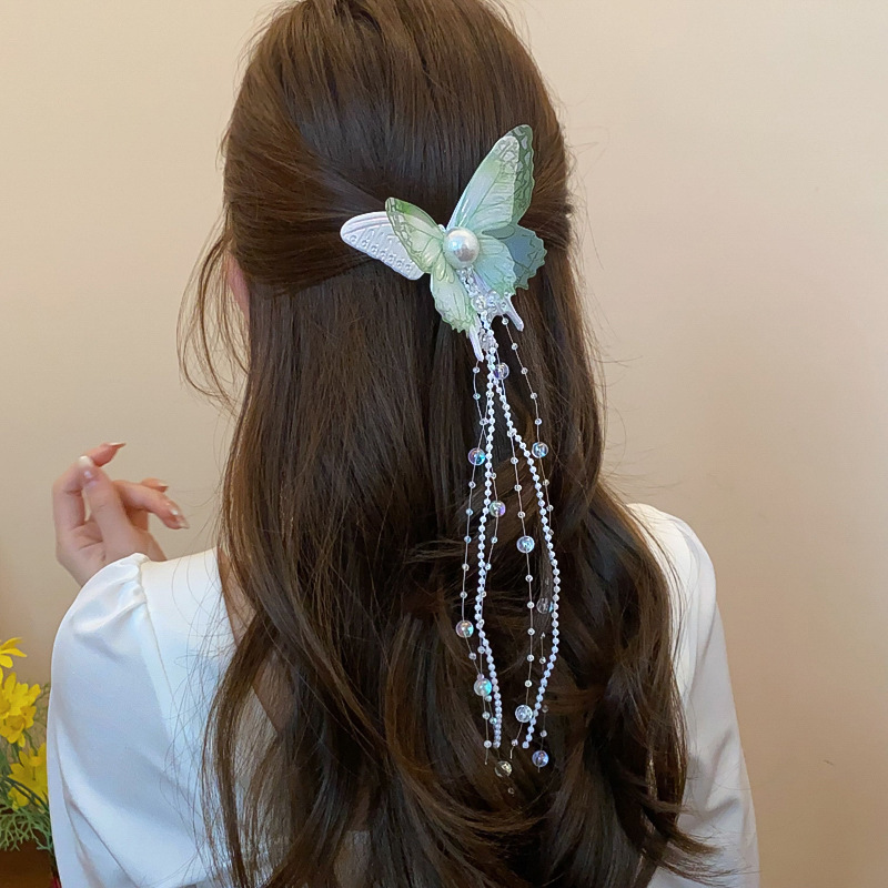 46#Duckbill clip-green [single]