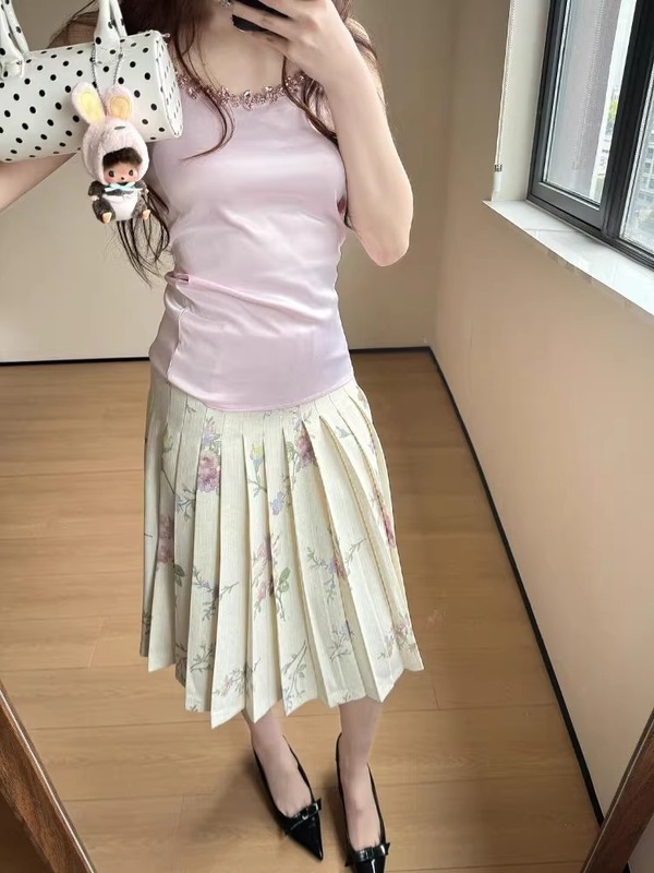 新中式国风气质天丝棉百搭文艺半身裙女夏季新款复古时尚中长裙子|undefined