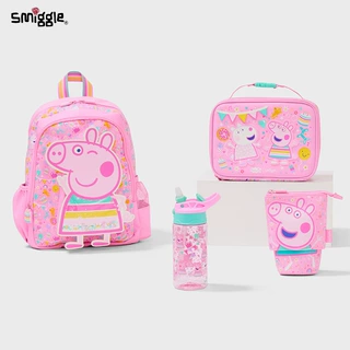 smiggle书包幼儿园女孩双肩背包餐包减负套装幼儿园书包3到6岁