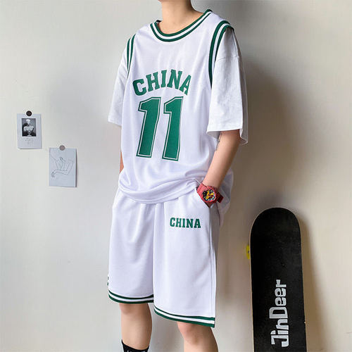 Sportswear No. 11 Kobe, No. 23 Faux Two-Piece 11 Jersey Youth Basketball Suit – Men's Top + Pants
