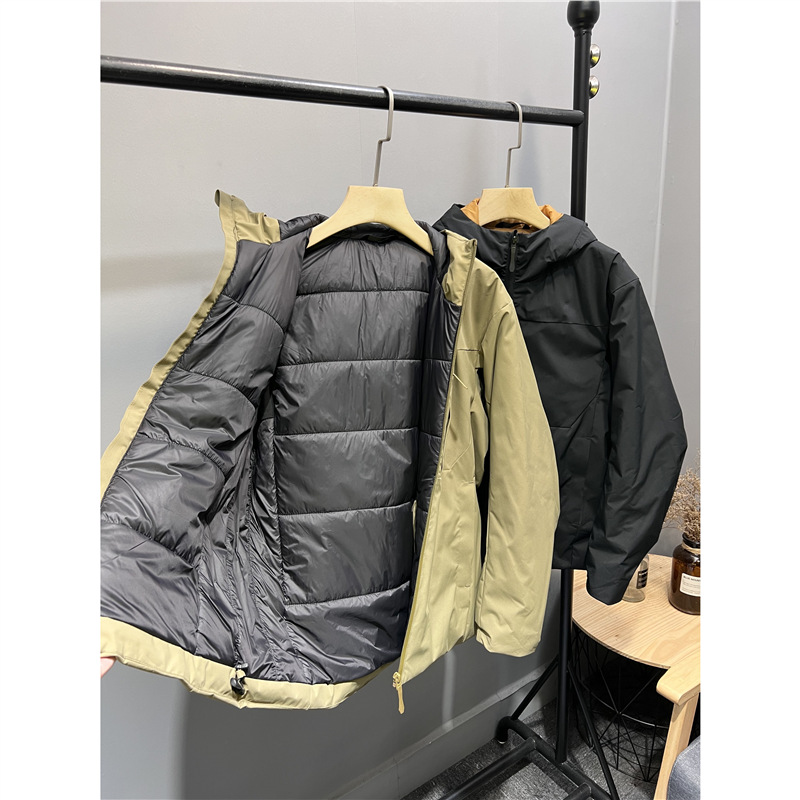 軍版！飞禽系列防风防水男士户外保暖加厚连帽冲锋衣棉服棉衣外套