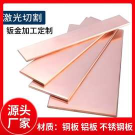 T2紫铜板红铜板纯铜板C1100新能源汽车高导电紫铜片激光切割加工